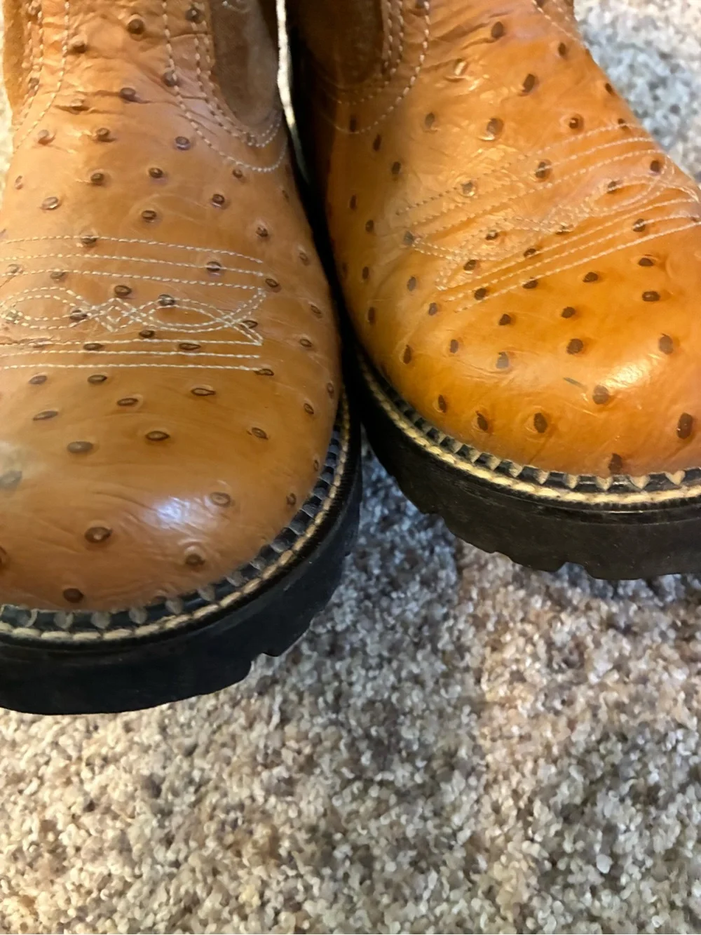 Ariat Tan Embroidered Leather Western Boot (FatBaby)
